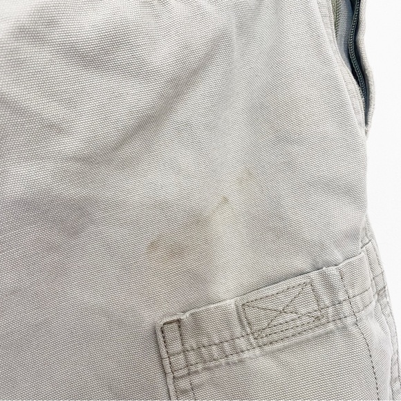 CHEROKEE 100% cotton khaki 5 pocket cargo shorts size 33 - Picture 8 of 9